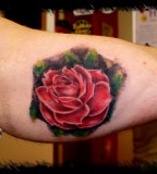 Rose Inner Arm Tattoo Design