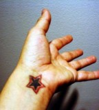 Inner Wrist Star Tattoo Designs