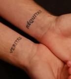 Couple Inner Wrist Tattoos