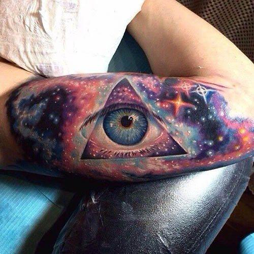 intergalactic eye tattoo