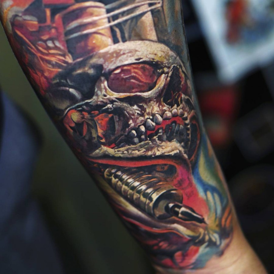 ledcoult-realistic-skull-tattoo