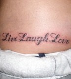 Live Laugh Love Letter Tattoos Design