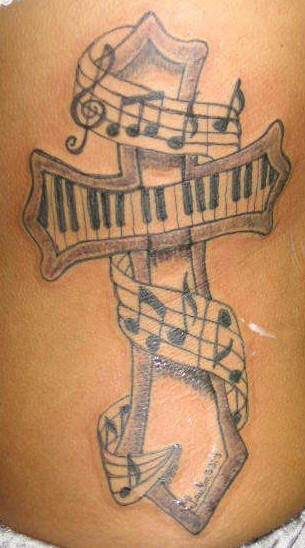 Music Notes Tattoos On Rib