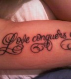 Love Conquers All Thanks To Jon At Covenant Tattoo