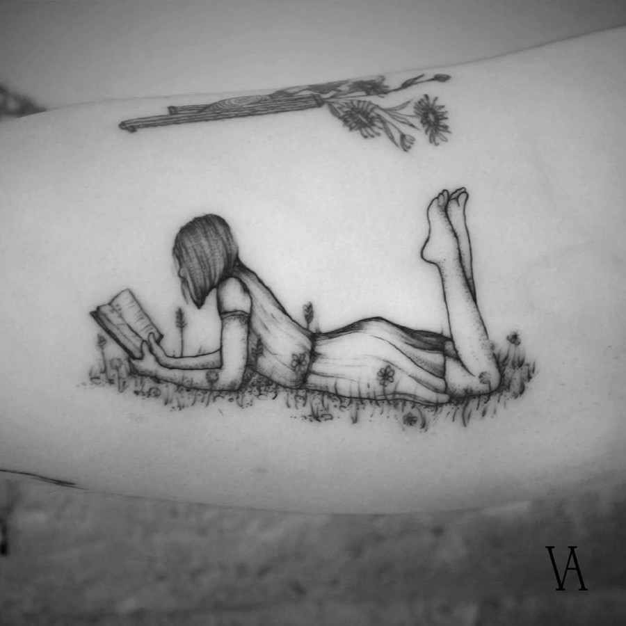 lovely tattoo by violeta.arus