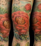 Off The Map Tattoo Tattoos Tim Senecal Camellia Flower