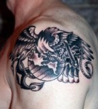 Eagle Globe and Anchor USMC Tattoo