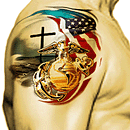 USMC Patriotic Memorial Custom Ideas Tattoos