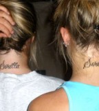 Wonderful Sister Love Neck Tattoo Quotes To Celebrate Sisterly Love