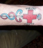 Awesome Medic Alert Tattoo For Man