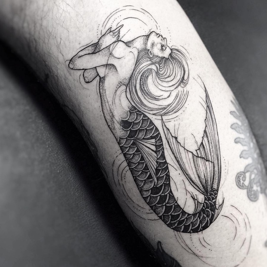 mermaid-tattoo-by-sandracunhaa