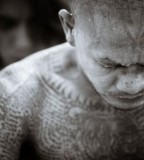 Charming Muay Thai Full Body Tattoo Sample Picture