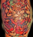 Hanuman Muay Thai Tattoo Design on Shoulder
