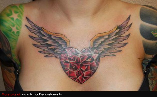 Tattoo Design Of Heart – Chest Tattoos
