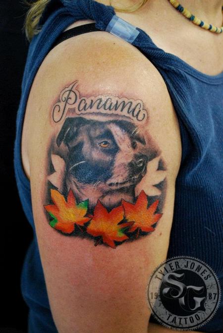 Mr Jones Dog Portrait Tattoo Design