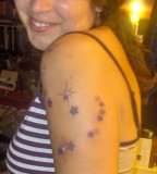 orion Constellation Tattoo Design on Half Sleeve