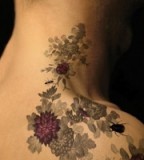 Beautiful Flower Tattoos for Women Over-the-shoulder Tattoo Designs