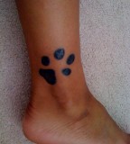 Paw Print Tattoo Meaning On Foot