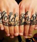 Hold Fast Tattoo By Knuckle Tattoos