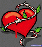 Draw A Barbed Heart Tattoo Pop PIctures