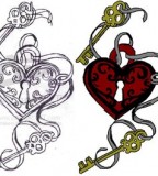 Cool Tattoos Design With Image Heart