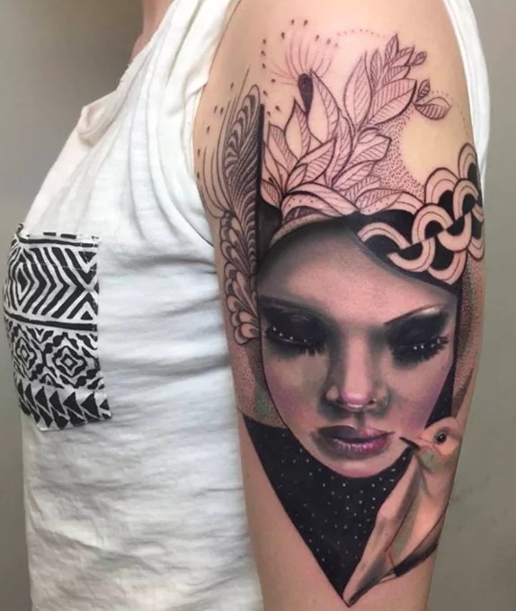 portrait tattoos for women