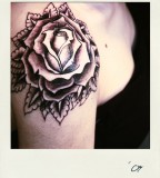 Gothic Rose Flower Tattoo Design for Women by Mrsivy