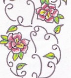 Rose Vine Tattoo With Roses Lower Back Rose