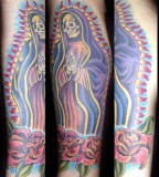 La Santa Muerte Arm Tattoo Picture 