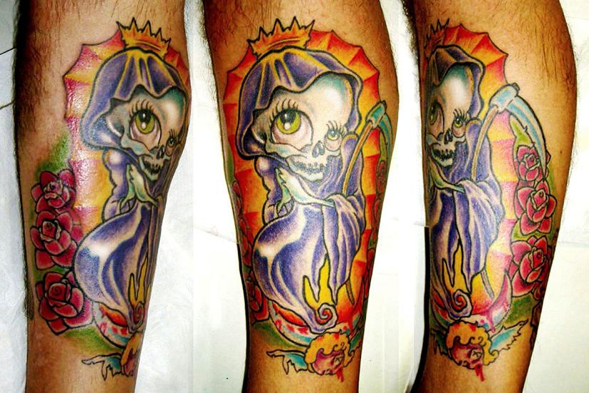 Worlds Best Santa Muerte Tattoo