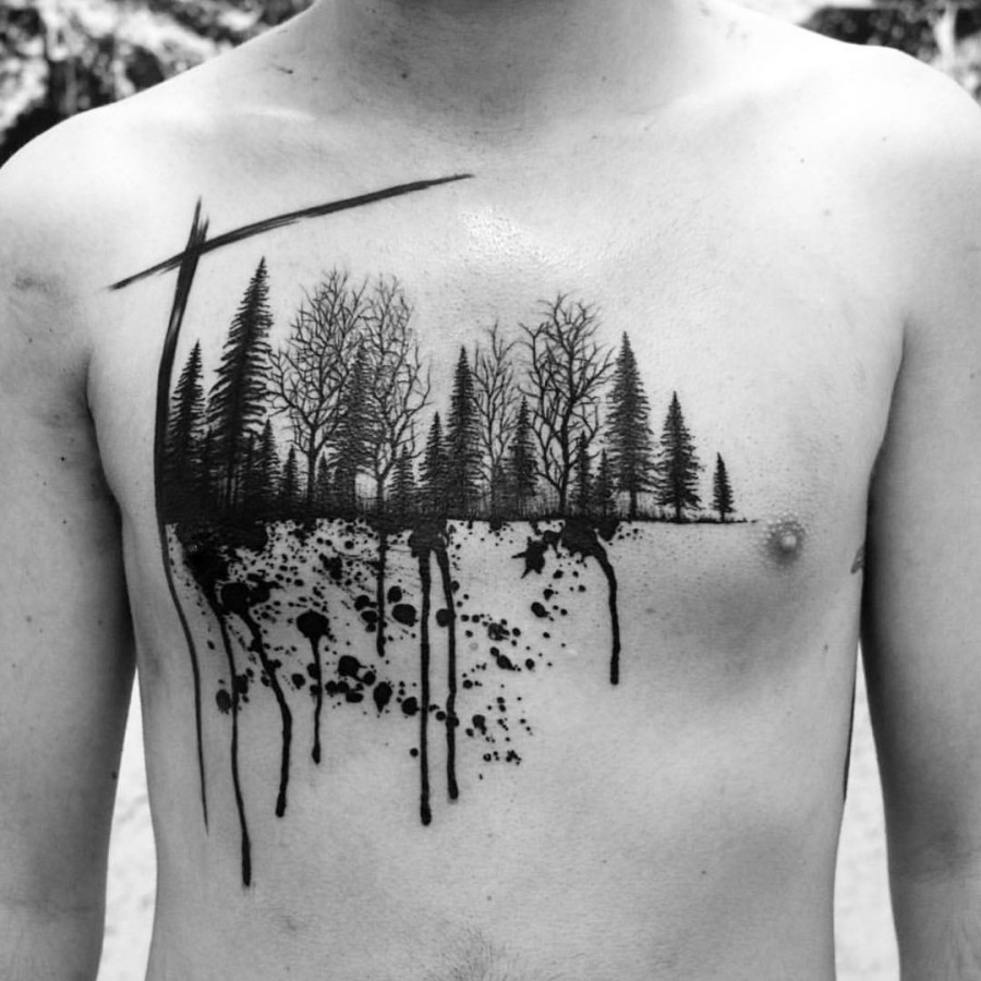 scenery-chest-tattoo-by-marian-m-m