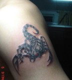 Red Eyes Scorpion Tattoo