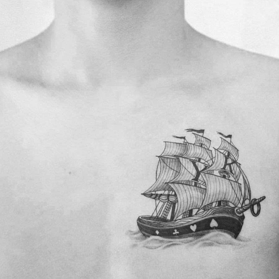 ship-chest-tattoo-by-liningtattoo