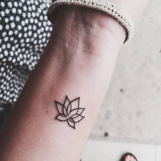 small lotus flower tattoo