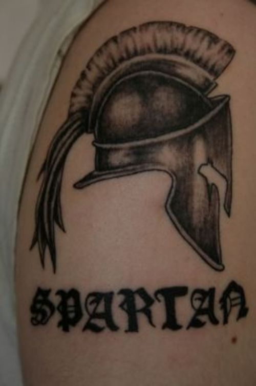 Sparta Helmet  Tattoo Picture