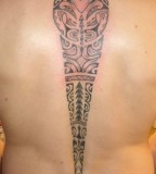 Classic Spine Tattoo Design for Women