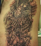 Saint Michael The Archangel  Completed Tattoo