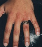 Ring Finger Men Tattoo Design Picture