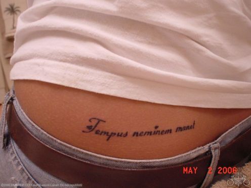Tattoo Ideas Latin Words Phrases on Side