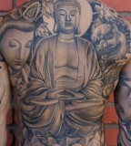 Budha Back Tattoo