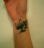 Bird Dove with Olive Branch Tattoo