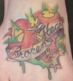Exceptional Broken Heart Tattoo