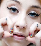 Cool Tear Drop Tattoo Design for Girl