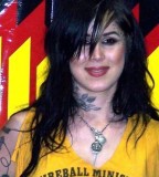 Kat Von D Bold Tattoos on Face, Neck, and Upper Hand
