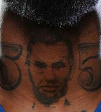 DeShawn Stevenson's Abraham Lincoln Tattoo on Neck