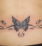 Terrific Butterfly Tramp Stamp Tattoo Wallpaper
