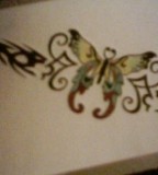 Fabulous Butterfly Tramp Stamp Tattoo Design Ideas