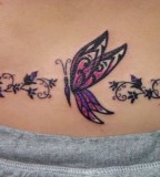 Awesome Butterfly Tattoos on Lower Back