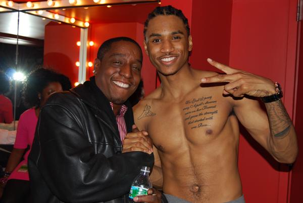 What does the tattoo on Trey Songz's chest say?
