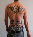 Tribal Tattoo Design for Men - Back & Lower-back Tribal Tattoos